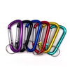 BT-A88 6pcs Round 78mm Karabiner Custom Logo Keychain Aluminum Hooks With Key Ring Carabiner D Clip 3" Gold Carabiner