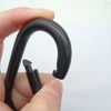 High Quality 40*80MM Steel Snap Hook Straight BlackCarabiner for Climbing