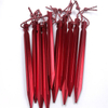 Top Selling High Quality Red Small Metal Pegs Metal With Custom Logo Tent Pegs