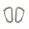 BT-L50 Wire Gate 5KN Hammock Camping Hooks 80mm Carabiner Custom Logo Aluminum Caribeaner Clip