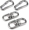 China Supplier Rigging Hardware Nickel Plated Stainless Steel Double Ended Eye Rotating Carabiner Hook Ceiling Hooks