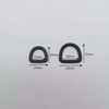 Metal Matte Black D Ring Pet Harness Accessories Aluminum D Rings Loop Buckle for Bag Backpack
