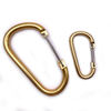 Aluminum Custom Oversized Wire Gate D Shape Metal Carabiner Karabiner