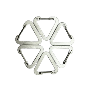 3MM Triangle Carabiner Mini Clip Custom Carabiners Aluminum Carabiner Clip Hook Apparel Accessory Bag Buckle Snap Hook