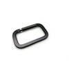 Black Aluminum Alloy Rectangle Shape Carabiner Outdoor Spring Snap Clip Water Bottle Hooks Keychain Quickdraws Carabiner Llat