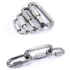 304 316 Stainless Steel Oval Quick Links Safety Snap Hook Climbing Carabiner Lock Buckle M6 M8 M10