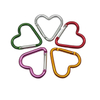 Fashion Aluminum Hook Heart Shape Aluminum Carabiner for Keychain Customized Color