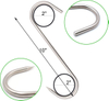 10inch10mm Heavy Duty Stainless Steel Butcher Hooks for Hanging Beef Meat Hook Suspension Hooks