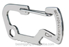 New Design Metal Multi-function Aluminium Bottle Opener with Carabiner Hook, Bottle Opener ,Carabiner for Key