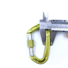 12mm Aluminum Snap Hooks Wholesale 22kn Selflocking Carabiner Outdoor Climbing Carabiner Hook Dog Rope Leash Hook