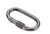 25 KN Customized Logo Outdoor Sports Steel Snap Hook Oval Type Rock Climbing Clips High Quality Swivel Carabiner