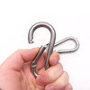 BT-245 8CM Din5299 FromC Heavy Duty 8X80mm Metal Snap Hook 304 Stainless Steel Carabiner Mousqueton
