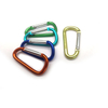 Decorative Color Snap Hooks Cup Hanging Bag Hook D Shape Aluminum Carabiner Keychain Hook
