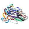 Factory Wholesale D Shaped Aluminum Snap Hook Safety Carabiner Clip with Flat