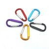 Factory Wholesale D Shaped Aluminum Snap Hook Safety Carabiner Clip with Flat
