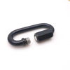 BT-508 Steel Economical Black Paint Metal Climbing Screw Carabiner Hook Black Quick Link
