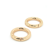 BT-55 Zinc Alloy Sliver Key Metal Round Carabiner Circle Snap Clip Hook O Ring Spring Gold Titanium Round Carabiner Clip