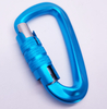 12KN Aluminum Rock Safety carabiner screw D Shape Locking carabiner dog Leash Hook outdoor camping hiking EN CE manufacture