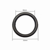 Factory Wholesale 38MM Steel O Ring Hardware Accessories Matte Black O Ring for Bag