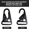 BT-Z012 1'' Zinc Alloy 25mm Olecranon Sling Clips Black Carabiner Hk Clip Swivel Snap Hook for Bags Webbing Metal Buckle Hooks