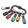 1/4 1/6 Inch Six-piece Set Adapter Change Keychain Portable Bit Holder Extension Bar Drill Screw Batch Head Quick Change Sleeve