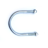 Factory Direct Supply Zinc Plated Steel U-Bolt Power Fittings U-hoop Poles Flat Iron Hoop
