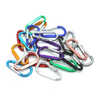 5x50 Aluminum Springs Flat Design Aluminum 6061Climbing Clip Aluminum Snap Hook Colorful Keychain