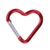 Aluminum Heart Shape Spring Carabinas Key Hook Spring Clip Karabiner Keychain Snap Hook