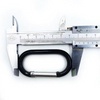 Factory Price Aluminum Carabiner O Ring Black Straight Snap Hook for Keychain/Backpack