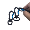 High Quality Aluminum Carabiner Screw Locking Spring Clip D Shaped Hook with Eye for Dog Leash