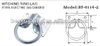 Stainless Steel Aisi304 Square Eye Plate With Ring Hitching Ring Lag in China Carabiner Rigging