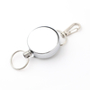 Retractable Badge Holder Reel Well Metal ID Badge Holder with Belt Clip Key Ring for Name Card Keychain