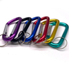 BT-A88 6pcs Round 78mm Karabiner Custom Logo Keychain Aluminum Hooks With Key Ring Carabiner D Clip 3" Gold Carabiner