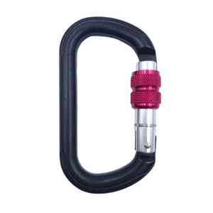 High-Strength Aluminum 7075 Snap Hook Carabiner with Screw Lock Heavy Duty Climbing Hook