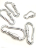 BT-245S Zinc Plated Screw Gate Carabiner Snap Hook with Safety Chain