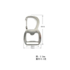 Zinc Alloy Metal Key Chain Custom Logo Bottle Opener Carabiner
