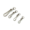 Stainless Steel Snap Spring Clip Hooks Rings Buckle Keychain Lanyards Zipper Hanging Buckle Keychaine Keyring Accessory