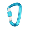 BT-L17 Black 12KN Aluminum Rock Climbing Safety Carabiner D Shape Locking Screw Carabiners
