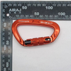 25KN Safety Aluminum Hook Aviation Aluminum Auto Locking Carabiner for Climbing,Hanging,Hammock