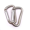 Aluminum 5KN Black Laser Logo Wiregate Hammock Metal Snap Hook Spring Clamp Hook Keychain Clip Karabiner