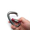 Safety auto Locking Carabiner Karabiner with EN certificate aluminium snap hook camping outdoor mosquetones de escalada de 25kn