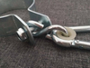 BT-A667 Rigging Hardware Pair of Galvanized Metal Swing Fixings Round Swing Fixing With Carabiner Hook Swing Hanger