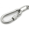 BT-A664 Aluminum 360 Swivel 30KN Carabiner With Swivel Carabiner Screw,Climbing Hammock Swing Setting Carabiner Keychain