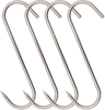 BT-S896S Custom Single Head Sharp Meat Hooks for Refrigerated Trucks SS304 Butcher Stainless Steel S Hook