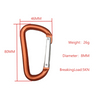 Multi-Purpose 5KN Aluminum Tool Hook Sandblasted Anti-Slip Surface Carabiner for Tools, Keys and Outdoor Gear