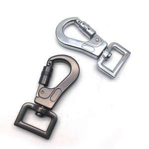 BT-Z015 Gun Silver Clasps Swivel Clips Gancho Perro Dog Leash Zinc Metal Pet Buckle Screw Eye Hooks Snap Hook