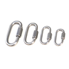 High Quality Chinese Made Zinc Plated 5MM-10MM Quick Link Screw Heavy Duty Oval Carabiner