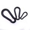 BT-245B Heavy Industry Spray-paint Gym Steel Electric Galvanized Snap Hook Lanyard Carabiner Spring Black Metal Hook