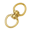 BT-B09 20mm Handbag Accessories Solid Brass Buckle Double Eye Swivel Rings