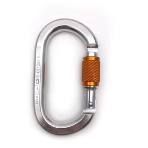 High Quality D-shaped Aluminum Carabiners Safety Hook with Screw for Rock Climbing Hiking Camping